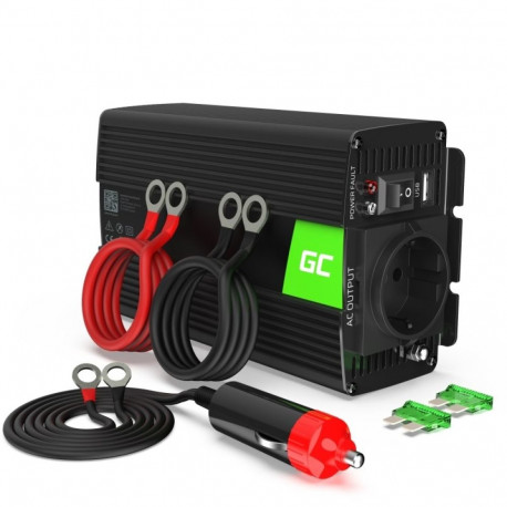 Green Cell INV16 toiteadapter/inverter auto 500 W must