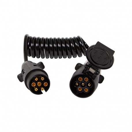 23-227# spiraalkaabel 7-pin 1,8m pikendus haagisele