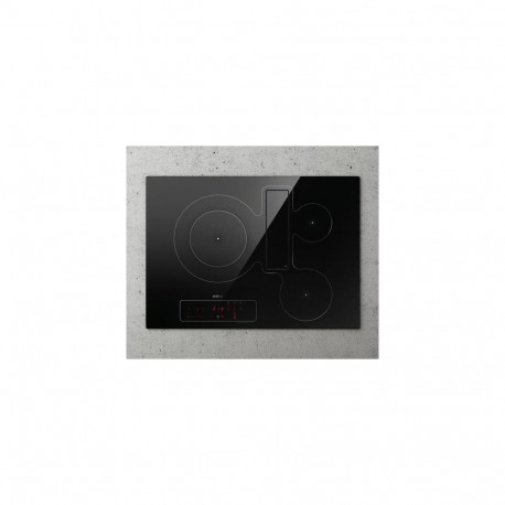 Elica NIKOLATESLA FIT 3Z BL/A/60 Black Built-in 60 cm Zone induction hob 3 zone(s) Built-in hood