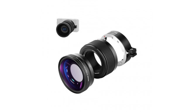 Neewer lainurkobjektiiv Sony ZV1 jaoks (must)