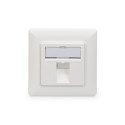Digitus | Wallplate for Keystone Modules, German type, middle plate 50x50 mm, frame 80x80 mm | DN-93