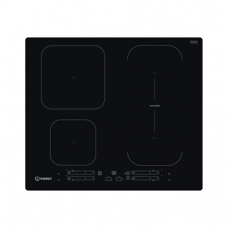 INDESIT | Hob | IB 65B60 NE | Induction | Number of burners/cooking zones 4 | Touch | Timer | Black