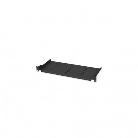 Techly 360882 Shelf 1U 150mm rack 19, 2 mounting points, perforated, black