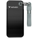 Verbatim 2TB SSD võtmehoidja USB 3.2 Gen.2 kaabliga must-hall 32194
