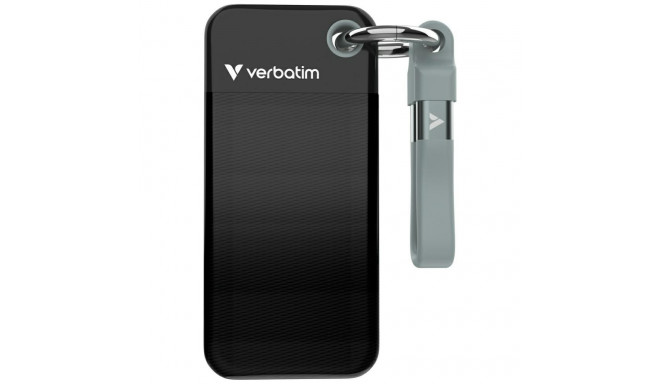 Verbatim 2TB SSD Keychain with USB 3.2 Gen.2 Cable Black-Grey 32194