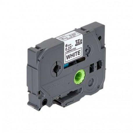 Brother | TZe-211 Laminated Tape | Black on White | TZe | 8 m | 6 cm