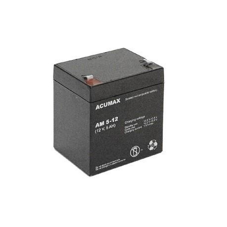 BATTERY 12V 5AH VRLA/AM5-12T2 ACUMAX EMU