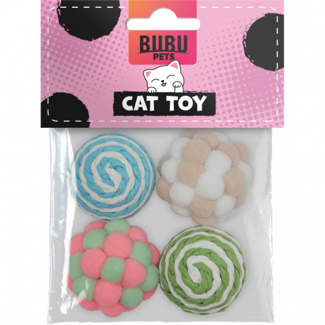Bubu Pets erinevad pallid kassidele 4tk