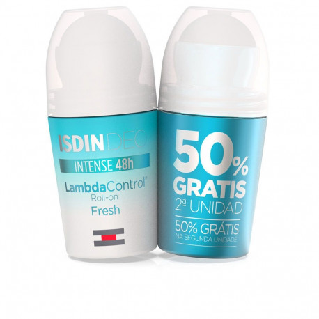 ISDIN LAMBDA CONTROL intense 48h desodorante roll-on fresh duo 2 x 50 ml