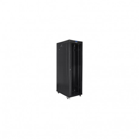 LANBERG vabaltseisev 19/42U 600x1200 klaasuksega LCD kokkupandav must riiulikapp