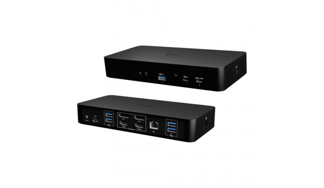 I-TEC universaalne intelligentne kahe ekraaniga dokk 2xHDMI 2xDP 1xGLAN 2xUSB-C Gen2 3xUSB-A Gen2 2x