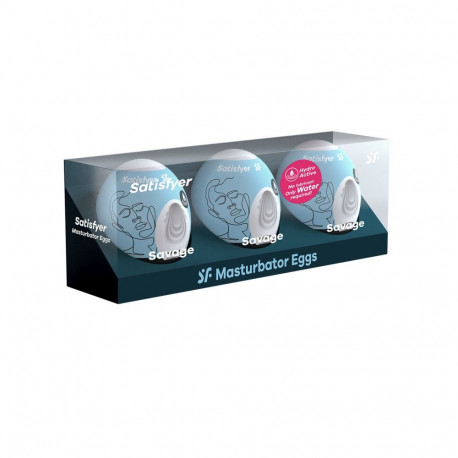 SATISFYER SAVAGE HUEVOS MASTURBADORES 3 1UN