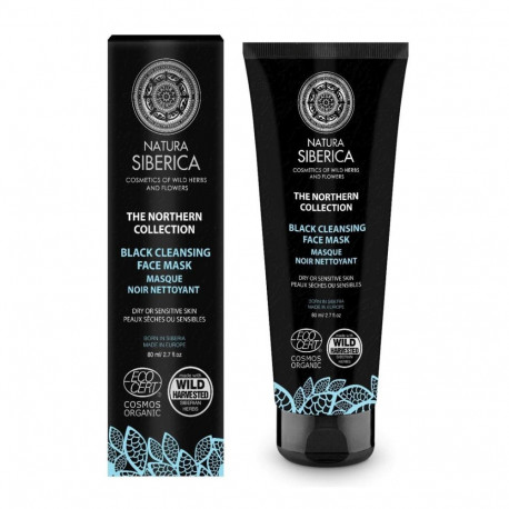 Natura Siberica puhastav näomask The Northern Collection 60ml, must