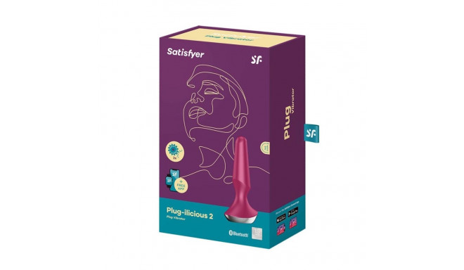 SATISFYER PLUG-ILICIOUS 2 VIBRADOR ROSA BLUETOOTH Y APP 1UN