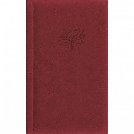 Raamatkalender NÄDAL B6, kõvaköide, FASHION kaaned (TUMEPUNANE) 00265/40091