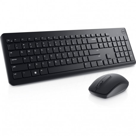 Wireless keyboard set DELL KM3322W EST black + mouse
