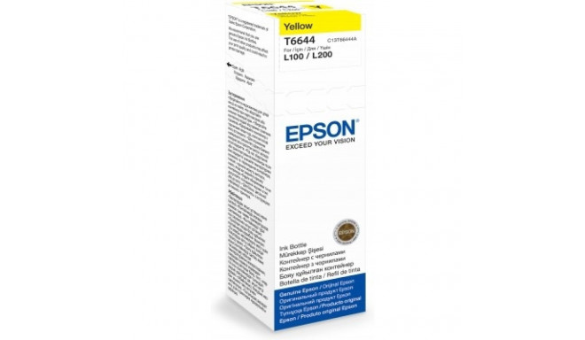 Tint Epson T6644 Kollane Yellow 70ml L100/110/120/130 L200/210/220 L300/310/350/355/365/375/382/386 