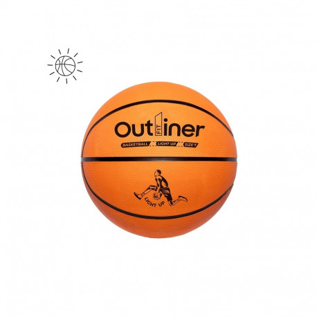 BASKETBALL BALL GLOWING RUBBER SIZE 7