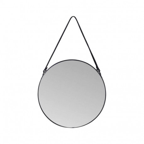 rippuv peegel Perito ümmargune 80 cm must