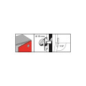 HINGE EXTERNAL CLIP SOFT D35 110° 2PC