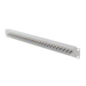 PATCH PANEL 24 PORT 1U F-TYPE CONNECTOR GREY LANBERG