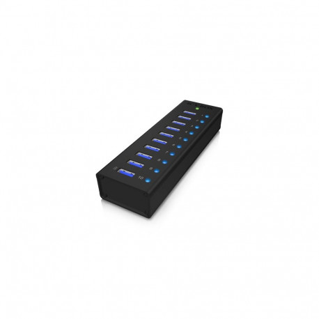 IB usb-jaotur AC6110 10x USB 3.0 laadimisport, must