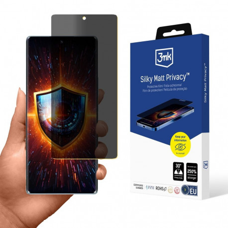 3mk Silky Matt Privacy Privacy Screen Protector for Honor 70