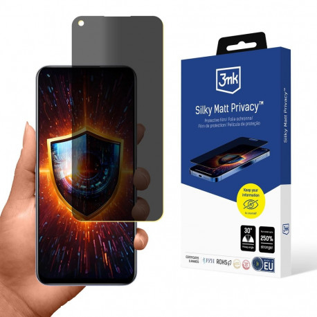 3mk Silky Matt Privacy Privacy Screen Protector for Realme 8i