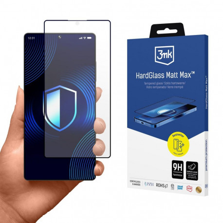 Matte tempered glass 3mk HardGlass Matt Max for Samsung Galaxy S25 Ultra