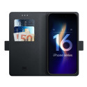 3mk Wallet Case for iPhone 16 - Black