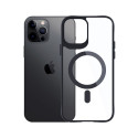 3mk Satin Armor MagCase with MagSafe for iPhone 12 Pro Max - Clear with Black Frame