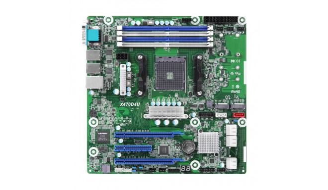 Asrock X470D4U motherboard AMD X470 Socket AM4 micro ATX