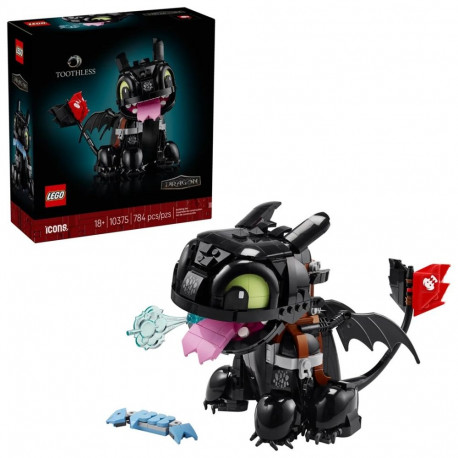 LEGO ICONS komplekt 10375 kuidas treenida oma draakonit: Toothless