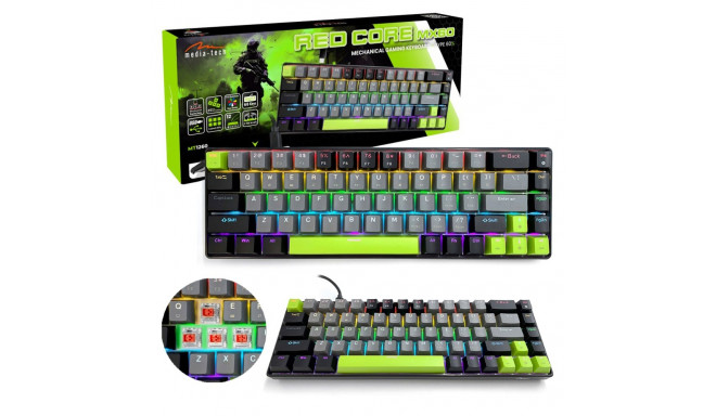 Mechanical keyboard 60% RED CORE MX60 MT1260