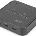 Digitus kahe M.2 NVMe SSD dokkimisjaam võrguvaba kloonimise funktsiooniga, USB-C™