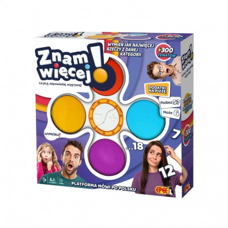 Gra znam więcej elektroniczna gra familijna