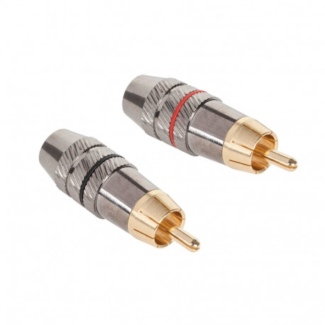 Wtyk RCA metallist HD-291 (10 tk.)
