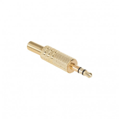 Jack 3.5 stereo kuldne metall (25 tk.)
