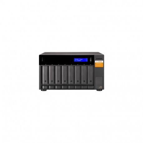 QNAP TL-D800S storage drive enclosure HDD/SSD enclosure Black, Grey 2.5/3.5"