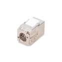 Digitus CAT 6A compact keystone module, shielded, tool-free mounting connection, 12 pcs.