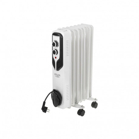 Adler õliradiaator AD 7815 1500W 3 võimsusastet, valge