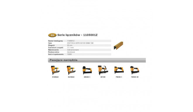 BOSTITCH S5 klambrid 50mm 10M laius 11.1mm