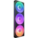 NZXT F360 RGB CORE ventilaator, 3 × 120 mm, must