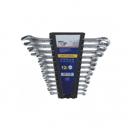 FLAT-RING WRENCHES DEDRA 6-22MM 12PCS CrV 1705K