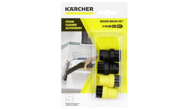 Scrubbing brush set for KARCHER SC steam cleaners