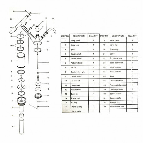 MANUAL OIL PUMP /SILVER