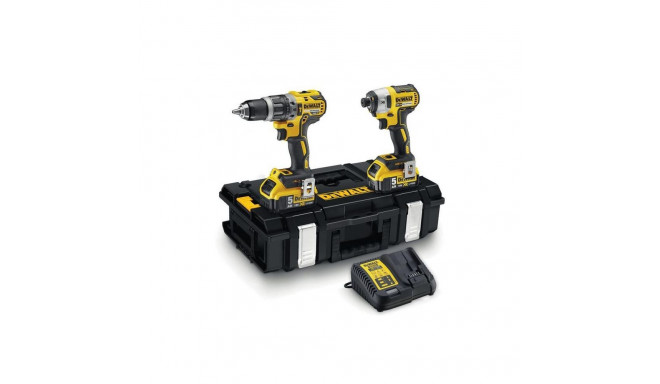 DEWALT.COMBO KIT 18V DCK266P2 (DCD796+DCF887) 2x5.0Ah TOUGH SYSTEM