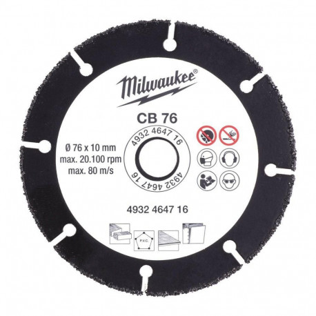MILWAUKEE DISC 76mm UNIVERSAL