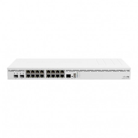 MIKROTIK CCR2004-16G-2S+ CLOUD CORE ROUTER 4x1.7GHZ 128MB NAND 2x 10GE SFP+ 16x 1GE PORTS 2x AC INPU