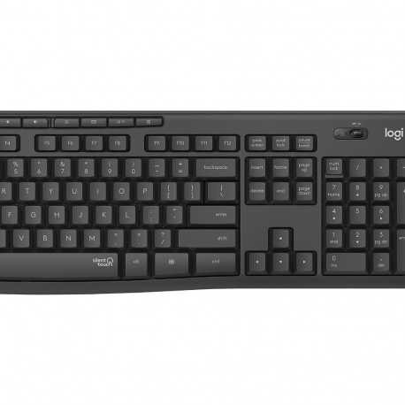 Klaviatuur+hiir Logitech Silent Wireless Combo MK295 Graphite/must Nordic 2YW